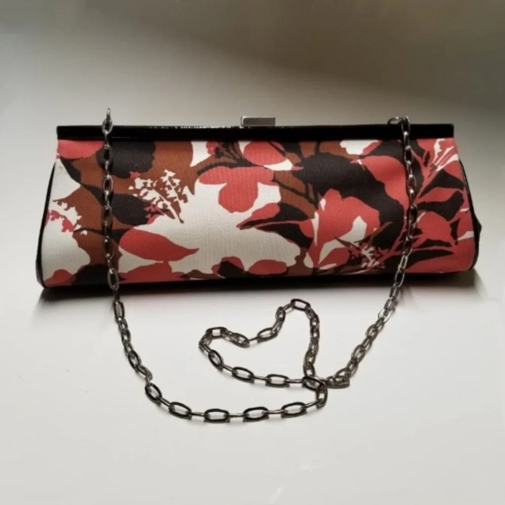 Kenneth‎ Cole Floral Canvas Clutch Shoulderbag Y2K Vegan Vintage